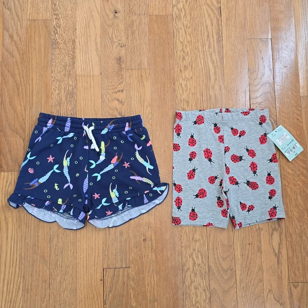 OKIE DOKIE BRAND TODDLER GIRLS SHORTS BUNDLE OF 2 BOTH SIZE 3T